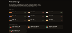 hiddenswap supported cryptos