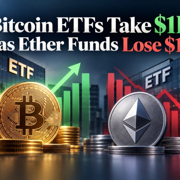 Bitcoin ETFs Turn October Positive With $1 Billion in Three Days While ETH Funds Bleed $1 Billion