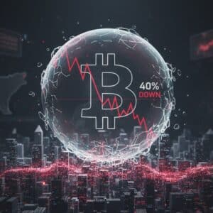 比特幣泡沫化警訊：BTC暴跌40%背後　真相可能比你想的更嚴重